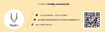 SHADES ACCESSORIES banner