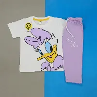  Daisy Duck White & Light Purple PJ's
