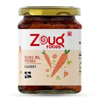   Zouq Carrot Pickle in Olive Oil 390 Grams - A Flavorful Fusion Infused with Premium Olive Oil