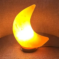  Himalayan Salt Moon Lamp with Cable & Bulb – 100% Natural Rock Salt Night Light