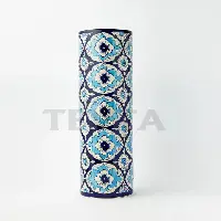  Ceramic Floral Cylindrical Vase  
