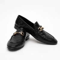  MSN Leathers Textured Black Calf Leather Formal Shoes for Men Handmade Premium Business Wear Durable Elegant LOAFERS