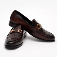  MSN Leathers Dark Brown Calf Leather Horsebit Loafers for Men Handmade Premium Formal Casual Business Wear Loafers