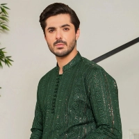  Green Designer Kurta Pajama