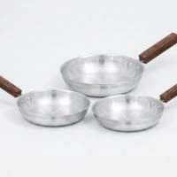  Kitchen Kraft Metal Finish Frying Pan Set 3 Pcs