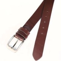  Brown Soft Buffalo Leather Belt