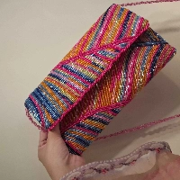  handmade clutches -  beads clutch for parties, weddings, festive occasions and for bridal wear handbag with cross strap purse