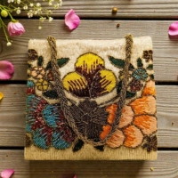  Artisan Handmade Beads Handbag-Trendy beaded clutch purse for special occasion bag.
