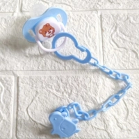  Baby Pacifier Chain Clip Holder Silicone Beads Soother Clip Safety Strap Infant Teether Accessory Wholesale Supplier Pakista