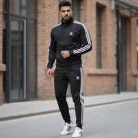  Black - Full Zip Hooded Everyday Performance Tracksuit