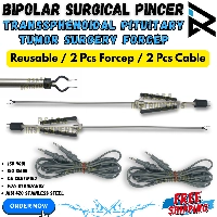  2 Sets of Bipolar Surgical Pincer with Cable -Transsphenoidal Pituitary Tumor Removal Surgery Reusable