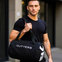  Outters Gym Bag , Duffle Bag Shoulder Straps Waterproof Black