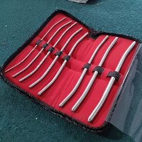  Single Pack Reusable Stainless Steel De Dilator Set of 8 Pieces Manual with Leather Case Packing Made of German Quality Stainless Steel CEntal Tool Explorer Hook Tweezers Oral Mirror 3 Kit for Oral Care