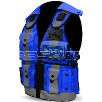  Customized Tactical Yellow Security Vest Multifunctional Pockets