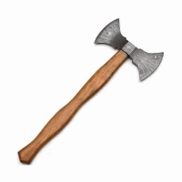  Double Bit Damascus Axe