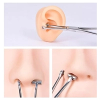  Stainless Steel Bucket End Tragus Piercing Forceps Ear Cartilage Body Piercing Tool Surgical Grade OEM Supplier Pakistan