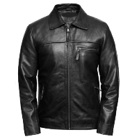  Black Color Leather Jacket by Minha Sports
