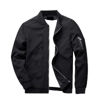  Premium Quality Men's Bomber Jacket Black Color Warm for Winter Wear by Minha Sports