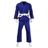  Blue Martial Arts Uniform Professional Karate Judo Gi with Belt Training Sportswear Cotton Durable OEM Supplier Pakistan
