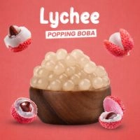  Lychee Popping Boba for Bubble Tea - 3.2KG (3200g)