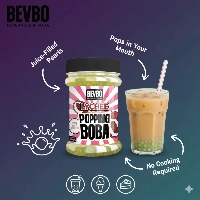  Lychee Popping Boba – Juice-Filled Bursting Pearls for Bubble Tea, Smoothies & Desserts | Ready-to-Use | Bevbo