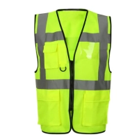   Security Vest Hot Selling Latest Design Breathable Lightweight Safety Vest Reasonable Price High Quality Safety Vest Workwear Reflective Safety Vest With Pockets Mens Breathable Safety V Neck Vest With Lightweight Durable For Outdoor Work 