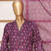  3 PC Printed Lawn Chikankari Embroidered Suit – Luxury Summer Edit
