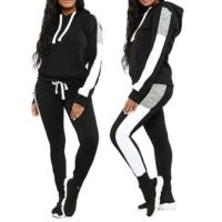 High Quality Lightweight Stylish Anti Piling Fitted Pullover Hoodie Pant Set 100% Cotton Full Sleeves Tracksuit Winter
