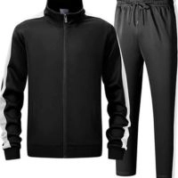  Vintage Polyester Outdoor Sports Suit – Printed Winter Fleece, Thick & Warm, Ready-to-Ship