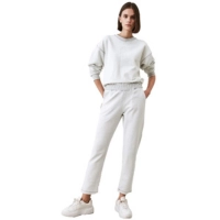  OEM 2 Piece Women Tracksuit High Quality Sweat Suit Women Custom Made Full Sleeves Ladies Cropped Tracksuit Jogging Set With Custom logo
