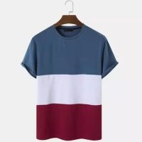  Best Selling Men's High Quality T-shirts Comfortable New Arrival Knitted Low Price Canvas Breathable Regular New Latest Style Men's T-shirts Thermal Solid Color Heavy Duty Knitted Blank Ringer Best Design Men T-shirts For Sale