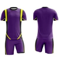  Custom Purple Soccer Uniform Set – Breathable Sports Jersey & Shorts for Teams