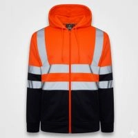  High Quality Custom Hi Vis Security Workwear Protective Reflective Hoodie