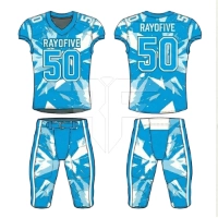  Breathable American Football Uniform V Neck Short Sleeves Green & White Design with Custom Branding American Football Uniform