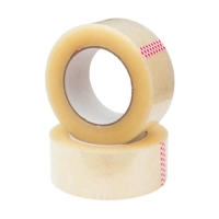  Custom Logo BOPP Gum Tape Acrylic Adhesive Single Sided 12mm/48mm Width Packing Tape for Carton Sealing Heat-Resistant