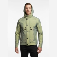  Iridescent Bio-Nylon Sculptural Boxy Windbreaker