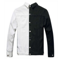  High Quality Winter Men's Fleece Jacket OEM Custom Design Windproof Waterproof Vintage Style Denim Fabric Casual Rain Jacket