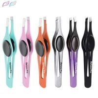  Slanted Tweezers with Rubber Grip Stainless Steel for Eyebrows Rubber Grip Tweezers Eyebrow Tweezers by Bahasa Pro