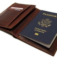  Letter Pattern Passport Holder Wallet Case