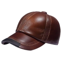  High Quality Adjustable Breathable Baseball Cap Real Leather Snapback Winter Warm Outdoor Four Seasons Unisex Casual