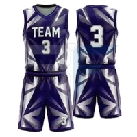  Unique Design Breathable Short Sleeve Basketball Uniform High Quality Quick Dry Anti-Bacterial Unisex Adult All Seasons