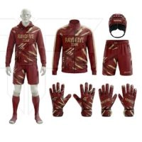  Custom Reversible 7 on 7 & American Football Uniform Set with Helmet Backpack & Duffle Bag