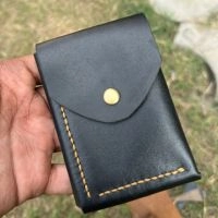  Handmade Leather Minimalist Card Wallet
