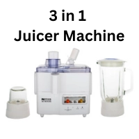  3 in 1 Juicer Machine Heavy Duty Multi Function Fruit Vegetable Blender Grinder Stainless Steel Commercial Kitchen Supplier Pakistan