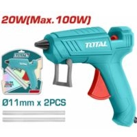  TOTAL Glue Gun – 100W Hot Melt Electric Gun with 2 Glue Sticks TT101116