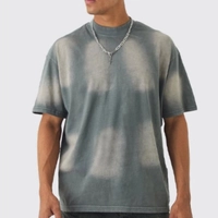  Oversized Extended Neck Sun Bleach T-Shirt - Premium Cotton Distressed Tee Bulk Wholesale | Naimat Abbas Industries