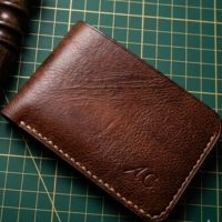  Hand-Stitched Full-Grain Leather "Dollar" Bifold – Heritage Brown