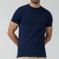  Simple Plane Premium Heavy Weight Knitted 100% Cotton Short Sleeve Customized Casual Men's T-Shirts
