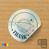  Thank You Sticker 2×2 - Premium Vinyl Thank You Decals Bulk Wholesale | Digital Label Expert