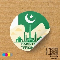 Pakistan Independence Day Stickers 2x2 Inch - Premium Vinyl August 14th Decals Bulk Wholesale | Digital Label Expert